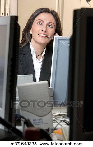 Stock Photography - Woman at work. Fotosearch