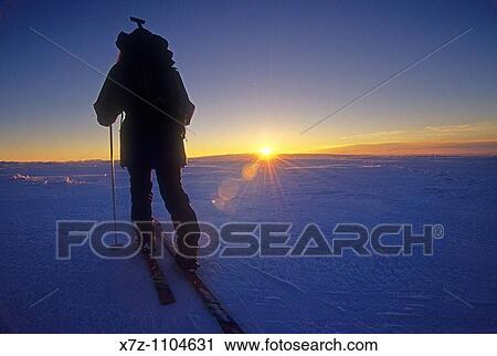 Woman, backcountry skiing on Deadline Ridge high in the Goose Creek Mountains of southern Idaho View Large Photo Image Stock Image - Woman, backcountry skiing on Deadline Ridge high in the Goose Creek Mountains of southern Idaho. Fotosearch