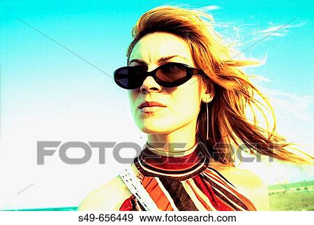 Woman. Beach. Valencia. Spain View Large Photo Image Stock Photo - Woman. Beach. Valencia. Spain. Fotosearch
