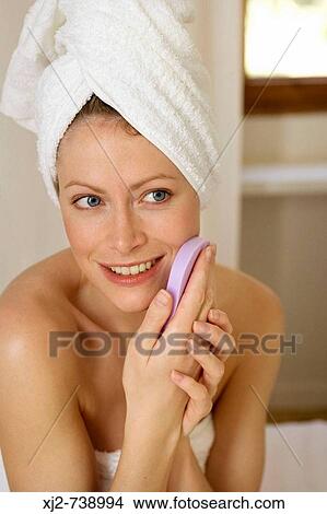 Woman beauty care View Large Photo Image Picture - Woman beauty care. Fotosearch