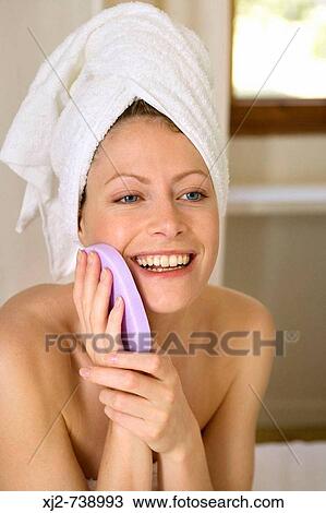 Woman beauty care View Large Photo Image Stock Image - Woman beauty care. Fotosearch