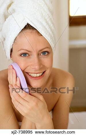 Woman beauty care View Large Photo Image Stock Photography - Woman beauty care. Fotosearch