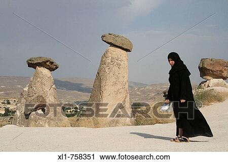 Woman, Cappadocia, Turkey View Large Photo Image Stock Image - Woman, Cappadocia, Turkey. Fotosearch