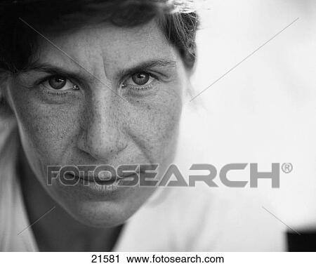 Woman, close-up portrait View Large Photo Image Stock Image - Woman, close-up portrait. Fotosearch