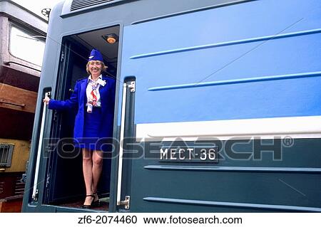 Woman Conductor on the Famous Trans Siberian Railroad Russia. View Large Photo Image Stock Image - Woman Conductor on the Famous Trans Siberian Railroad Russia.. Fotosearch
