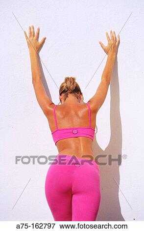 Woman doing exercises View Large Photo Image Stock Photo - Woman doing exercises. Fotosearch
