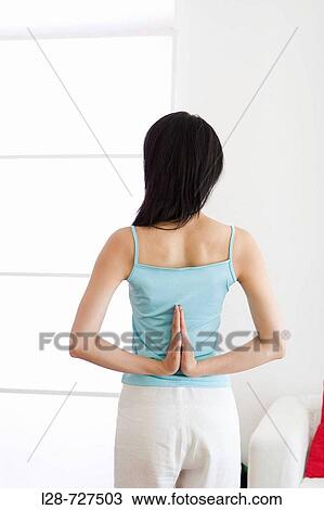 Woman Doing Yoga At Home View Large Photo Image Stock Image - Woman Doing Yoga At Home. Fotosearch