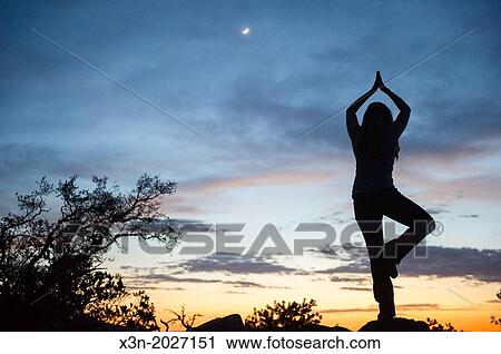 Woman Doing Yoga Pose at Grand Canyon Sunset. View Large Photo Image Stock Image - Woman Doing Yoga Pose at Grand Canyon Sunset.. Fotosearch