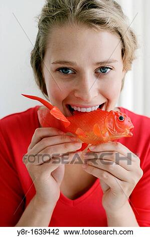 woman eating View Large Photo Image Stock Image - woman eating. Fotosearch