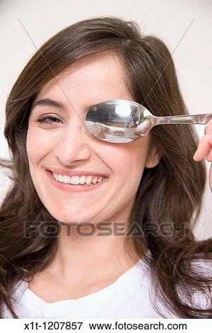 Woman eating. View Large Photo Image Stock Photo - Woman eating.. Fotosearch