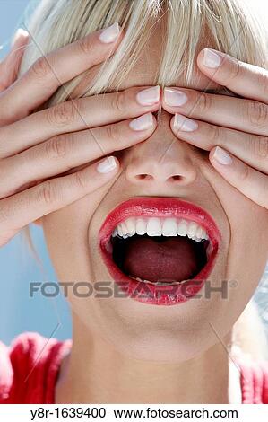 Stock Image - woman expression. Fotosearch
