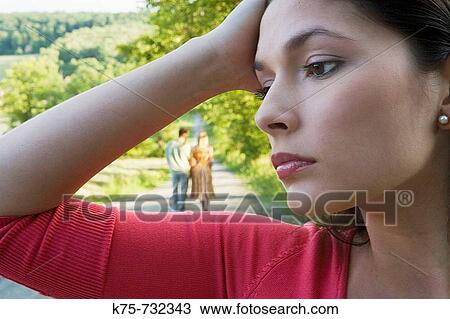 Stock Image - Woman feeling rejected. Fotosearch
