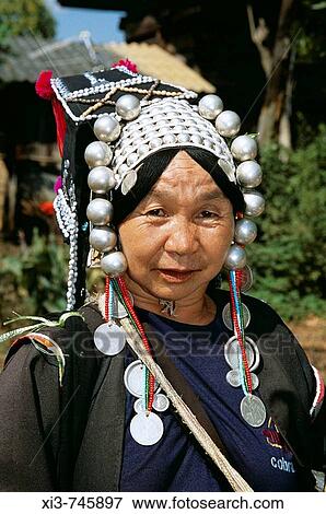 Woman from Akha Hill Tribe, Pang Daeng Village, Chiang Dao, Chiang Mai Province, Northern Thailand View Large Photo Image Stock Photo - Woman from Akha Hill Tribe, Pang Daeng Village, Chiang Dao, Chiang Mai Province, Northern Thailand. Fotosearch