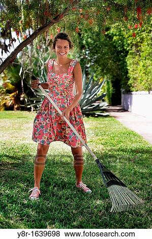 woman gardening View Large Photo Image Stock Photo - woman gardening. Fotosearch
