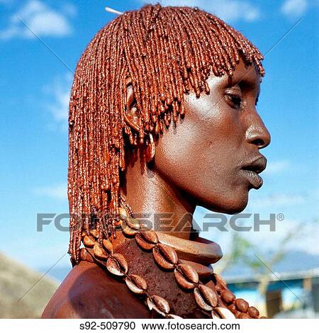 Woman, Hamer people, Southern Ethiopia View Large Photo Image Stock Image - Woman, Hamer people, Southern Ethiopia. Fotosearch