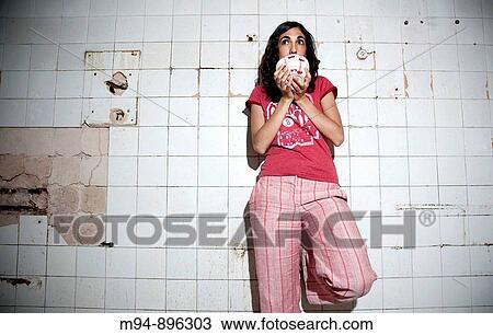 Woman Having breakfast View Large Photo Image Stock Image - Woman Having breakfast. Fotosearch