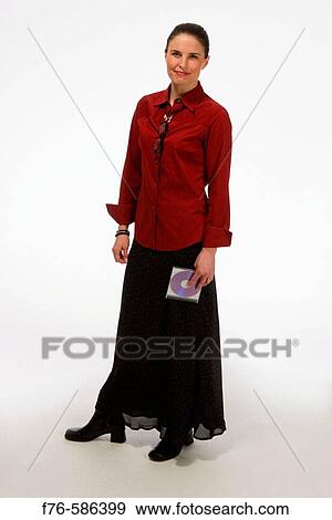 Woman holding DVD View Large Photo Image Stock Photo - Woman holding DVD. Fotosearch