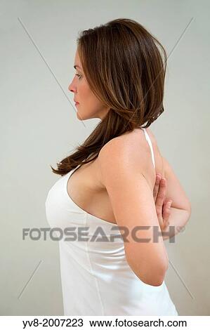 Woman holding the reverse prayer pose in Yoga. View Large Photo Image Stock Image - Woman holding the reverse prayer pose in Yoga.. Fotosearch