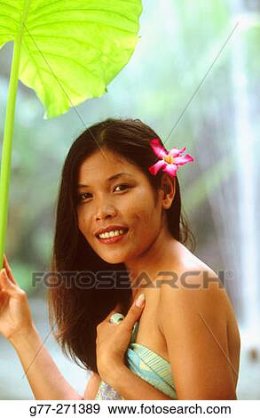 Woman in a spa in Koh Samui island. Thailand View Large Photo Image Stock Photo - Woman in a spa in Koh Samui island. Thailand. Fotosearch