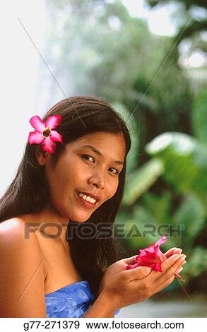 Woman in a spa. Koh Samui island. Thailand View Large Photo Image Stock Photo - Woman in a spa. Koh Samui island. Thailand. Fotosearch