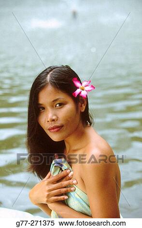 Woman in a spa. Koh Samui Island. Thailand View Large Photo Image Stock Photography - Woman in a spa. Koh Samui Island. Thailand. Fotosearch