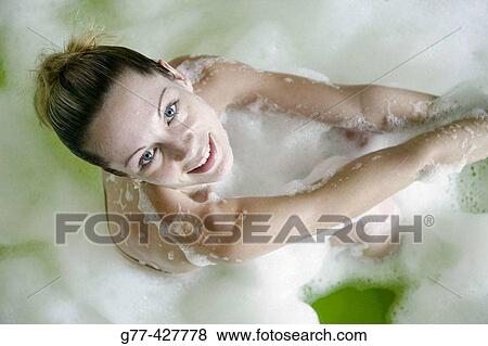 Stock Photo - Woman in bathtube.. Fotosearch