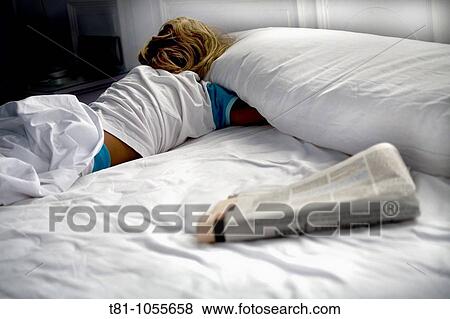 Woman in bed View Large Photo Image Stock Photo - Woman in bed. Fotosearch