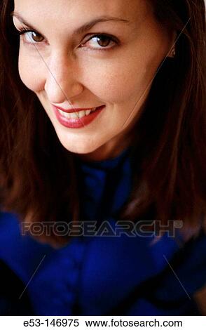Woman in blue suit View Large Photo Image Stock Photography - Woman in blue suit. Fotosearch