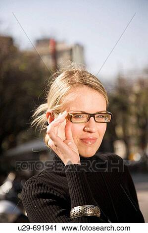 Stock Image - Woman in business wear. Fotosearch