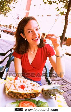 Woman in cafe View Large Photo Image Stock Photo - Woman in cafe. Fotosearch
