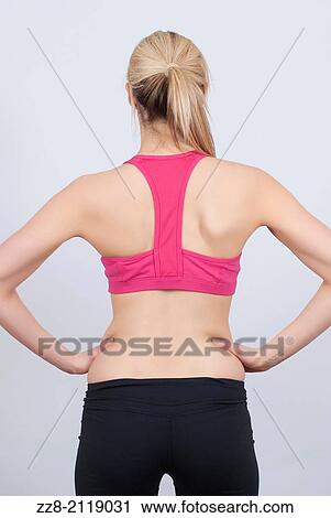 Woman in gym apparel. View Large Photo Image Stock Image - Woman in gym apparel.. Fotosearch