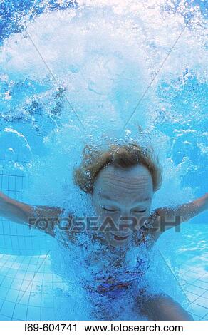 Woman in pool View Large Photo Image Stock Image - Woman in pool. Fotosearch