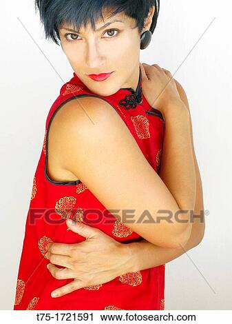 woman in red View Large Photo Image Stock Image - woman in red. Fotosearch