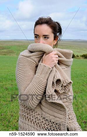 Woman in rural setting View Large Photo Image Stock Image - Woman in rural setting. Fotosearch