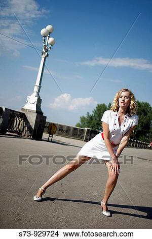 Picture - Woman in Samara, Samara Region, Russian Federation, Russia. Fotosearch