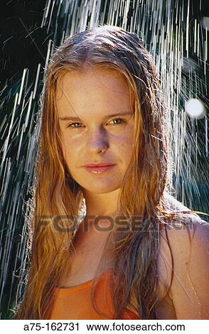 Woman in shower View Large Photo Image Stock Image - Woman in shower. Fotosearch