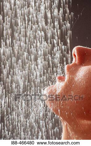 Woman in shower View Large Photo Image Stock Image - Woman in shower. Fotosearch