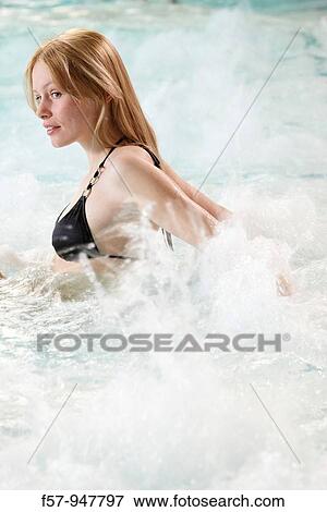 Woman in spa View Large Photo Image Stock Photo - Woman in spa. Fotosearch