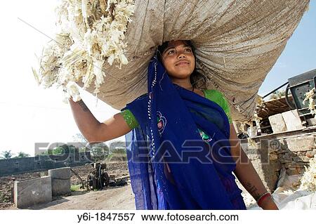 Woman in traditional clothes carried crushed sugar cane in a bundle on head India View Large Photo Image Stock Photo - Woman in traditional clothes carried crushed sugar cane in a bundle on head India. Fotosearch