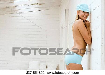 Woman in underwear posing View Large Photo Image Stock Image - Woman in underwear posing. Fotosearch