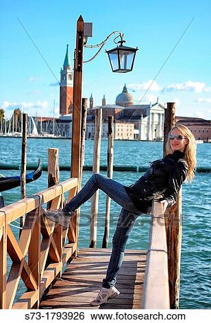 Woman in Venice, Veneto, Italy View Large Photo Image Stock Photograph - Woman in Venice, Veneto, Italy. Fotosearch