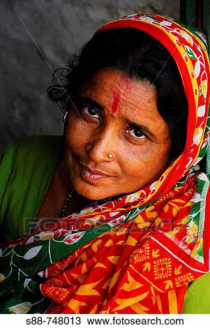 Woman, Karnataka, India View Large Photo Image Stock Image - Woman, Karnataka, India. Fotosearch
