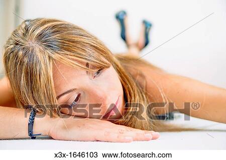 Woman model resting View Large Photo Image Stock Image - Woman model resting. Fotosearch
