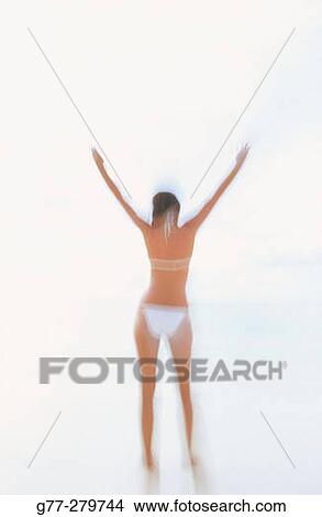 Woman on a beach in Ari Atoll. Maldives View Large Photo Image Picture - Woman on a beach in Ari Atoll. Maldives. Fotosearch