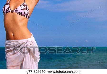 Woman on beach. Miami. Florida View Large Photo Image Stock Image - Woman on beach. Miami. Florida. Fotosearch