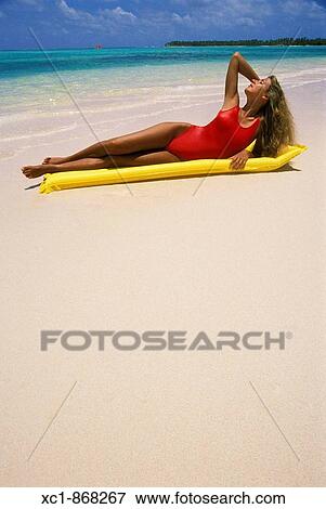 Woman on beach, Punta Cana, Dominican Republic, Caribbean View Large Photo Image Stock Photo - Woman on beach, Punta Cana, Dominican Republic, Caribbean. Fotosearch