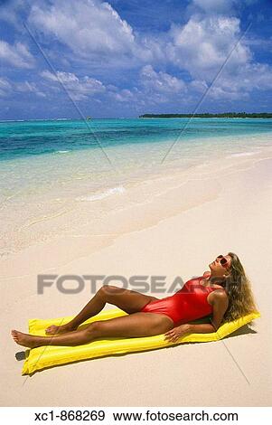 Woman on beach, Punta Cana, Dominican Republic, Caribbean View Large Photo Image Stock Photo - Woman on beach, Punta Cana, Dominican Republic, Caribbean. Fotosearch