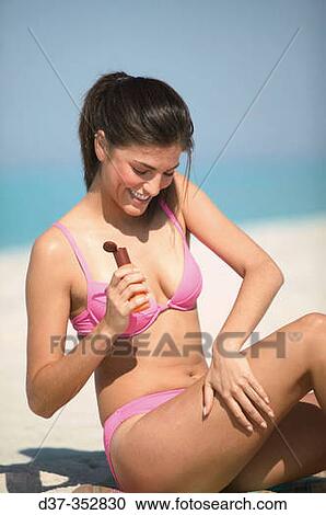 Woman on beach View Large Photo Image Stock Image - Woman on beach. Fotosearch
