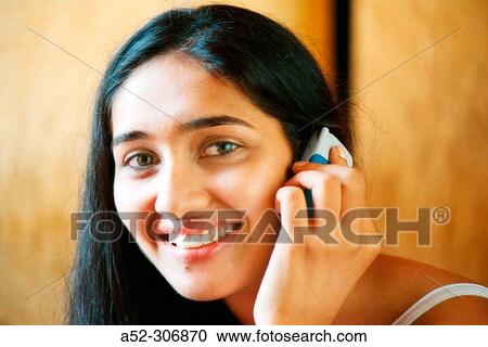 Woman on mobile phone View Large Photo Image Stock Image - Woman on mobile phone. Fotosearch