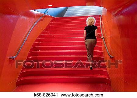 woman on stairs in Seattle public library, Seattle, Washington, USA View Large Photo Image Stock Image - woman on stairs in Seattle public library, Seattle, Washington, USA. Fotosearch